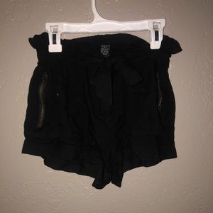 Black high waisted shorts